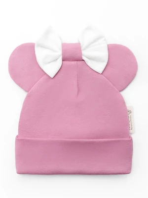 Чепчик (шапочка) детская AMAROBABY Nature essence mini, розовый AB-OD22-NE16Mi1/06-38