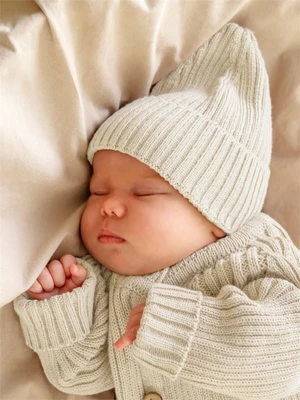 Шапка детская вязаная Amarobaby Pure Love Tot, демисезонная, молочный AB-OD22-PLT16/33-38