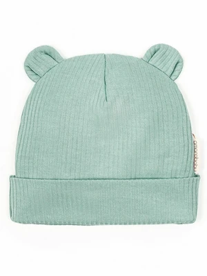 Чепчик (шапочка) детская AMAROBABY Fashion bear, зеленый AB-OD22-NE16FBe1/13-38