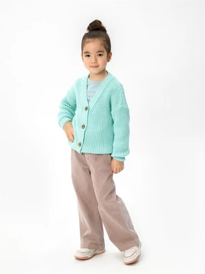 Кардиган детский Amarobaby KNIT, мятный AB-OD21-KNIT19/32-98