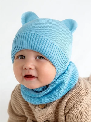 Снуд детский вязаный Amarobaby Pure Love SNOOD, голубой AB-OD21-PLS9/19-0