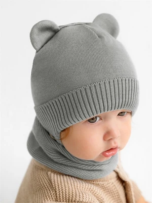 Снуд детский вязаный Amarobaby Pure Love SNOOD, серый AB-OD21-PLS9/11-0
