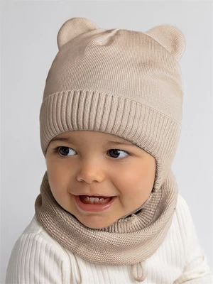 Снуд детский вязаный Amarobaby Pure Love SNOOD, песочный AB-OD21-PLS9/03-0