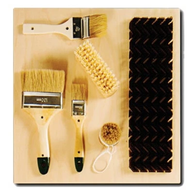 Тактильно-развивающая панель "Кисточки" Мишка 1795551966