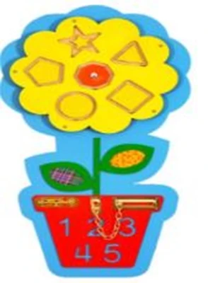 Настенный бизиборд "Подсолнух" Мишка 1176710118