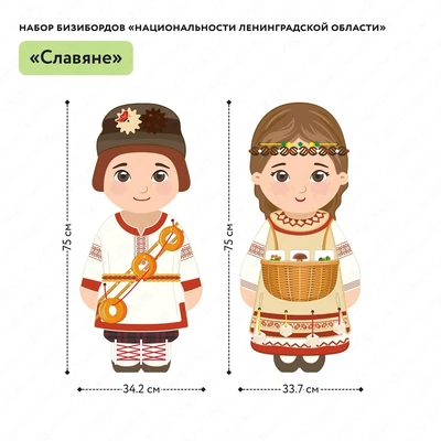 Набор бизибордов Логикус "Славяне" 793309653