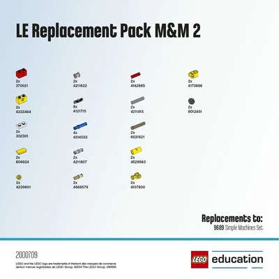 LEGO 2000709 LE набор с запасными частями «Машины и механизмы» 2 1328666538