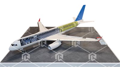 Препарированный макет самолета Ту-204 1203549740