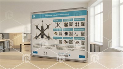 Интерактивный стенд-планшет «БАС - Основные элементы FPV-дрона» 340097416