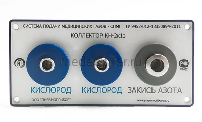 Коллектор КН-2к1з (система подачи медицинских газов) Пневмоприбор 1313846109