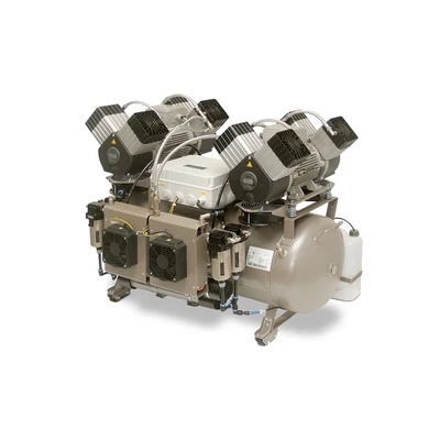 Ekom DK50 2X4VR/110S/M - безмасляный компрессор для централизованной компрессорной с кожухом, с осушителем, с ресивером 110 л 991837468