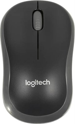 Мышь беспроводная Logitech M185, радио, оптическая, USB, 1000dpi, черный и серый [910-002252] 1891711