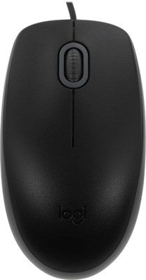 Мышь проводная Logitech M110 Silent, оптическая, USB, 1000dpi, черный и серый [910-005502] 1913656