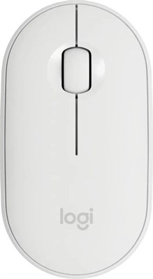 Мышь беспроводная Logitech Pebble M350, Bluetooth/Радио, оптическая, USB, 1000dpi, белый [910-005541] 1892789