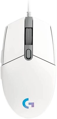 Мышь проводная Logitech G102 LightSync, игровая, оптическая, USB, 8000dpi, белый [910-005809] 1891709