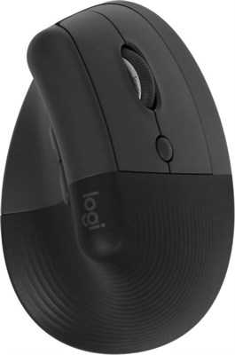 Мышь беспроводная Logitech Lift, Bluetooth/Радио, вертикальная, оптическая, USB, 4000dpi, графитовый [910-006479] 1980397