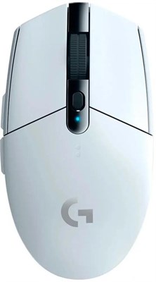 Мышь беспроводная Logitech G304 Lightspeed, игровая, радио, оптическая, USB, 12000dpi, белый [910-005294] 2154159