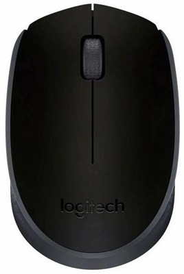 Мышь беспроводная Logitech M171, радио, оптическая, USB, 1000dpi, черный и серый [910-004643] 1891734