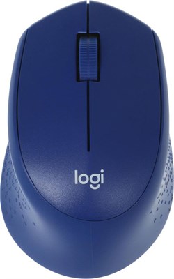 Мышь беспроводная Logitech M330 Silent Plus, радио, оптическая, USB, 1000dpi, синий [910-004925] 1995960