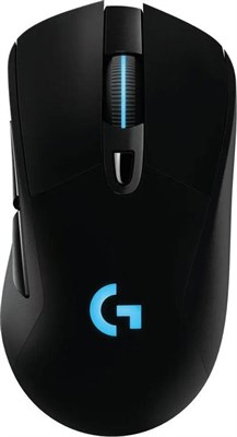 Мышь беспроводная Logitech G703 LightSpeed, игровая, радио, оптическая, USB, 25600dpi, черный [910-005642] 2173077