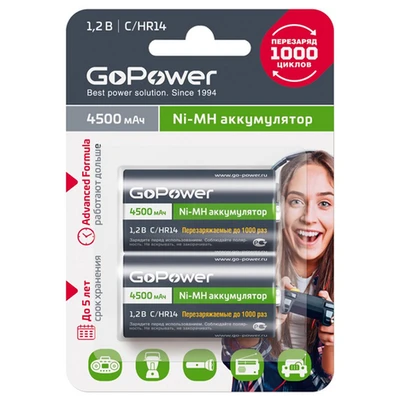 Аккумулятор для компьютерной техники GoPower Аккумулятор NI-MH HR14 1770601972