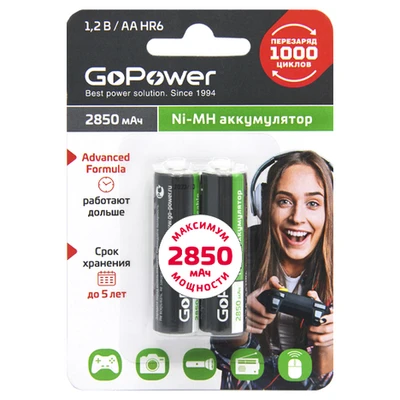 Аккумулятор для компьютерной техники GoPower Аккумулятор NI-MH HR6 14174862
