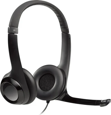 Гарнитура Logitech H390, цвет черный/серебристый 297833058
