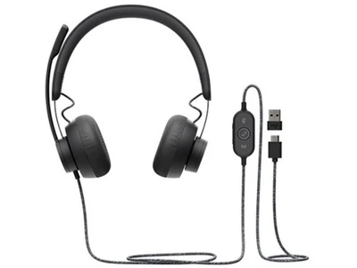 Гарнитура/ Logitech Headset Zone Wired Teams Graphite 711070302