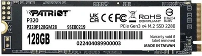 Внутренний твердотельный накопитель Patriot P320 128GB 3022507