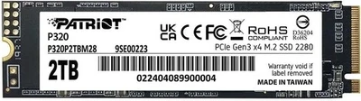 Внутренний твердотельный накопитель Patriot P320 2TB 979862306