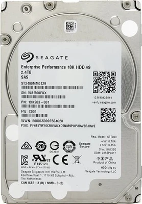Гибридный диск SEAGATE Enterprise Performance 2.5 2400Gb 10K SAS 12Gb/s 1101024786
