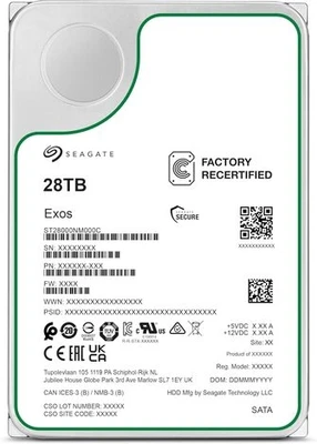 Жесткий диск SEAGATE Exos X28 3.5 28Tb 7.2K SATA3 1383525550