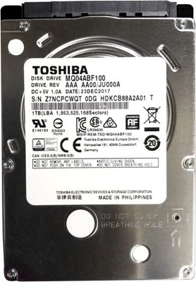 Жесткий диск TOSHIBA 2.5 HDD 1TB 5.4K SATA3 67316191
