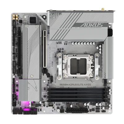 Материнская плата Gigabyte AM5 AMD B850 B650M AORUS ELITE AX ICE 19715802