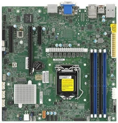 Материнская плата SUPERMICRO LGA-1200 (Socket H5) Intel W480/ W480E X12SCZ-F 622909648