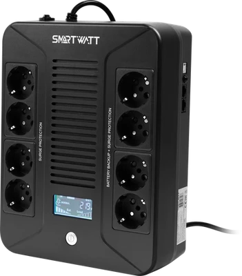 ИБП SMARTWATT UPS SAFE PRO LCD 600 (UPS SAFE PRO LCD 600) 1223320862