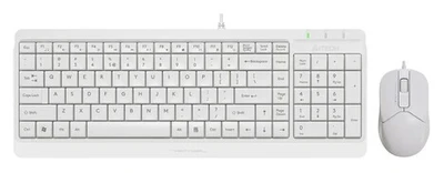 Клавиатура+мышь A4tech Клавиатура + мышь Fstyler F1512 F1512 WHITE, цвет белый 39989375