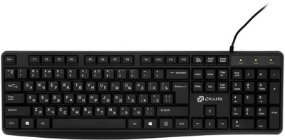 Клавиатура Oklick USB 145M 1659983, цвет черный 1293381470