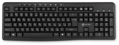 Клавиатура Oklick USB K225W 1875232, цвет черный 604142174