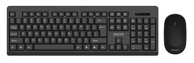 Клавиатура+мышь Philips Клавиатура + мышь SPT6324, русская заводская раскладка SPT6247B/60, цвет черный 1523643893