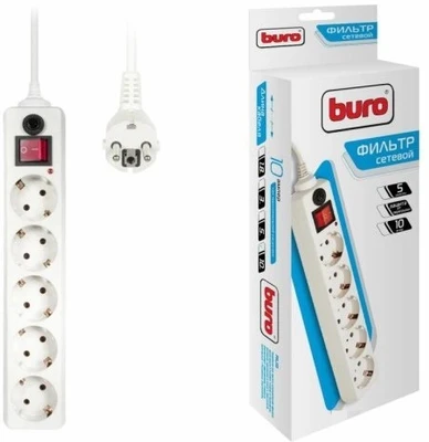 Сетевой фильтр Buro 500SH-10-W 613993420