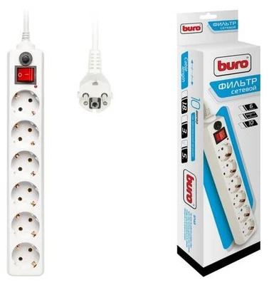 Сетевой фильтр Buro 600SH-5-W 189663398