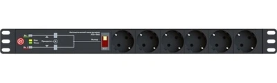 АВР Elemy ATS-1602 1U 19" ввод:2xIEC C14 выход:6xSchuko8A черный 1714820163