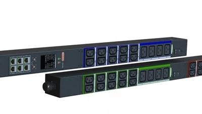 Блок распределения питания Elemy IPDU-5936 верт.размещ. 12xC19 30xC13 с мониторингом 3x16A IEC 60309 2.4м 955373508