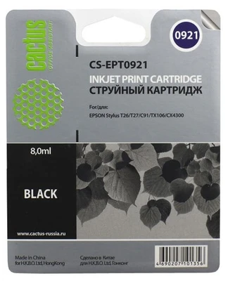 Картридж черный Cactus CS-EPT0921 1211135103