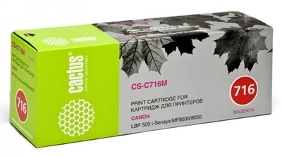 Тонер-картридж пурпурный Cactus CS-C716M 1286147506