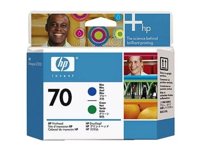 Печатающая головка синий, зеленый HP Inc. 70, C9408A 1212365418