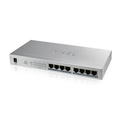 Zyxel GS1008HP, 8xGE PoE+, настольный, металлический, бесшумный, бюджет PoE 60 Вт 650667177