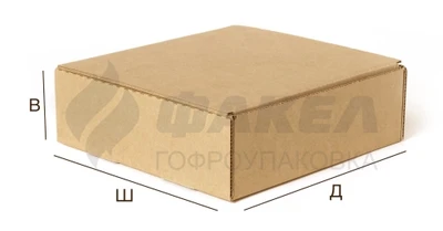 Коробка самосборная с двойными боковыми стенками и откидной крышкой 31279038