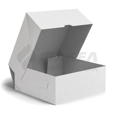 Коробка из картона для кондитерских изделий с откидной крышкой 1056750565